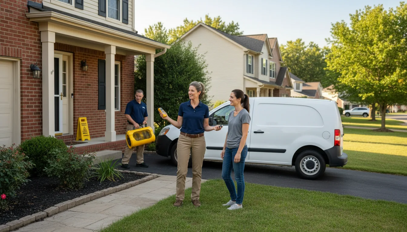 Residential water damage restoration in Beaver Springs, PA